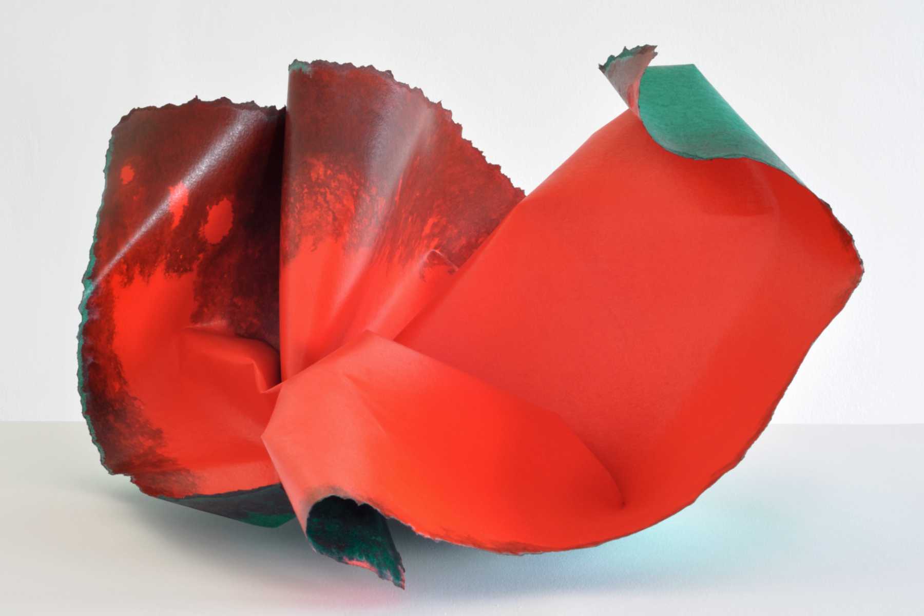  „Rider #3“, Mixed Media, Papier, 34 x 66 x 46 cm 