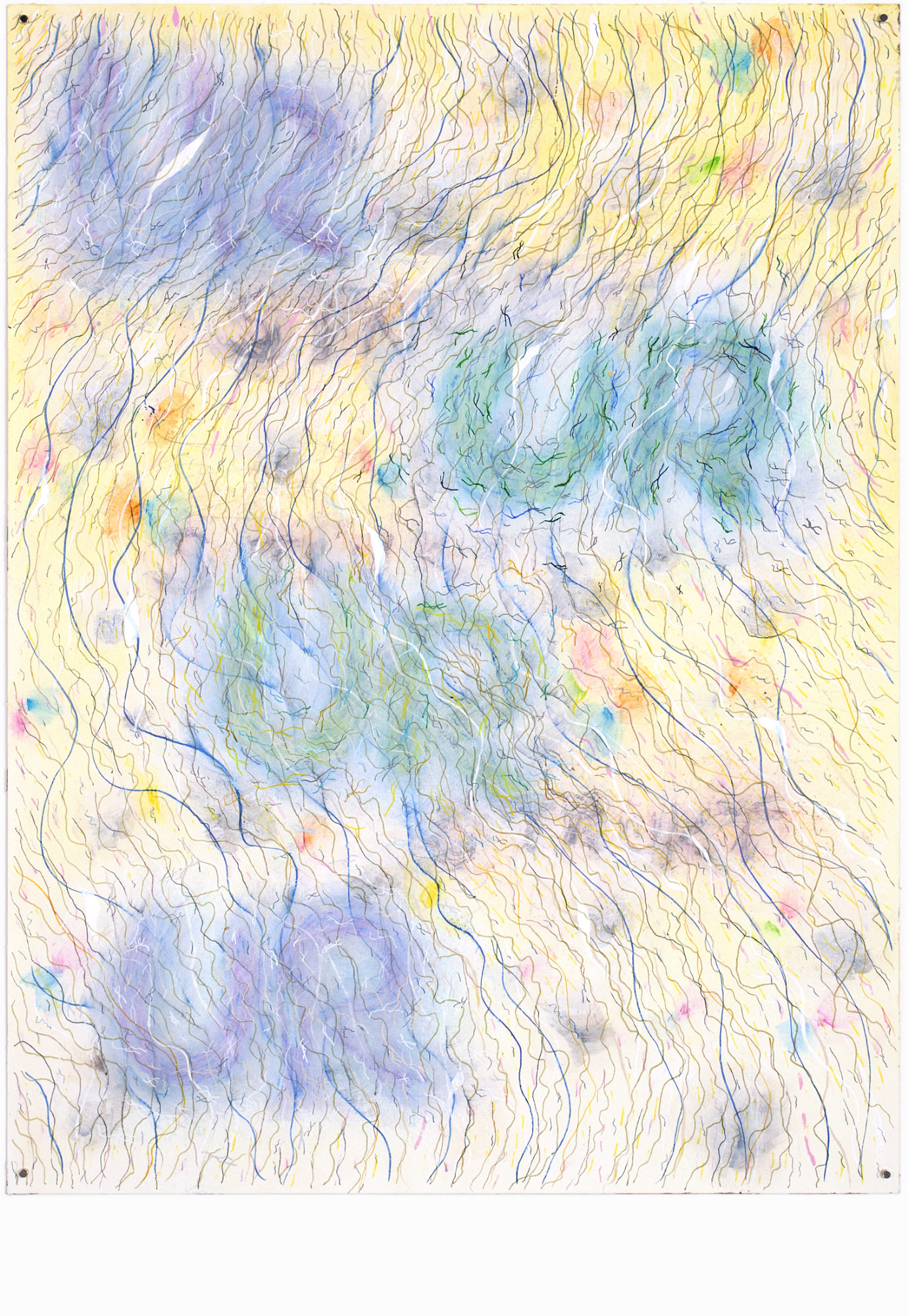  UrStruktUr, 42 x 56 cm, Acryl, Tusche, Papier, 2023 