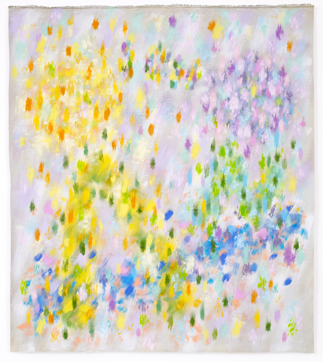  “ICH AN“,  gouache, canvas, 103 x 90 cm, 2024 (order: “Die großen Freuden eines Sonderlings“)

 
