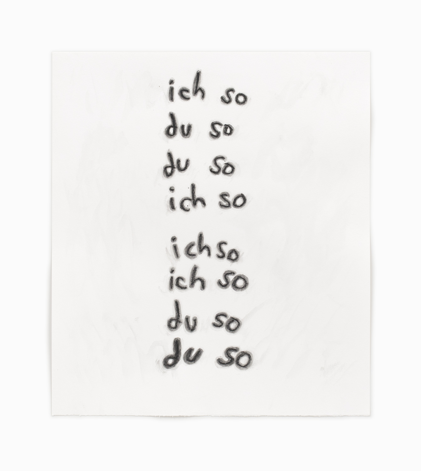  “Refrain“, 34 x 30 cm, charcoal, acrylic, paper, 2024 